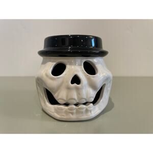 Rare Skeleton Skull Candle Holder - 2011 Harry Slatkin Bath & Body Works Collab